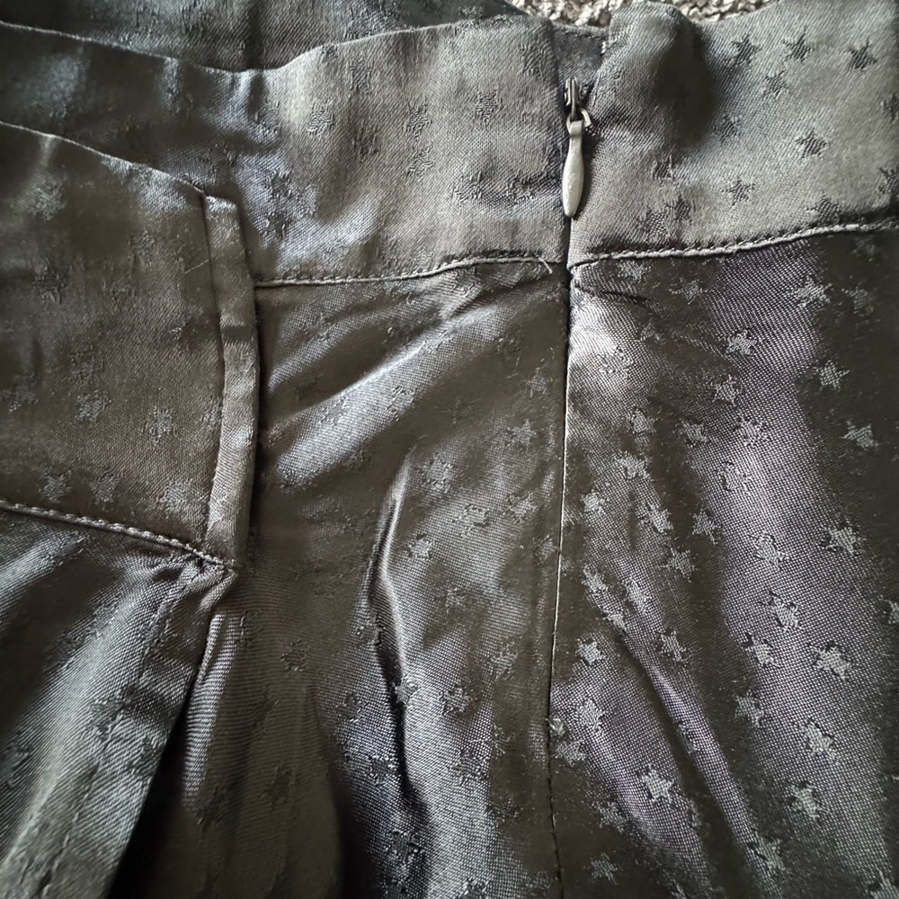 Free People Black Satin Skirt with Stars. - Picture 5 of 13